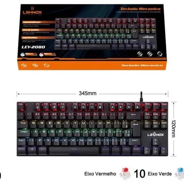 Teclado Mecanico RGB PC/PS4/XBOX (10u)