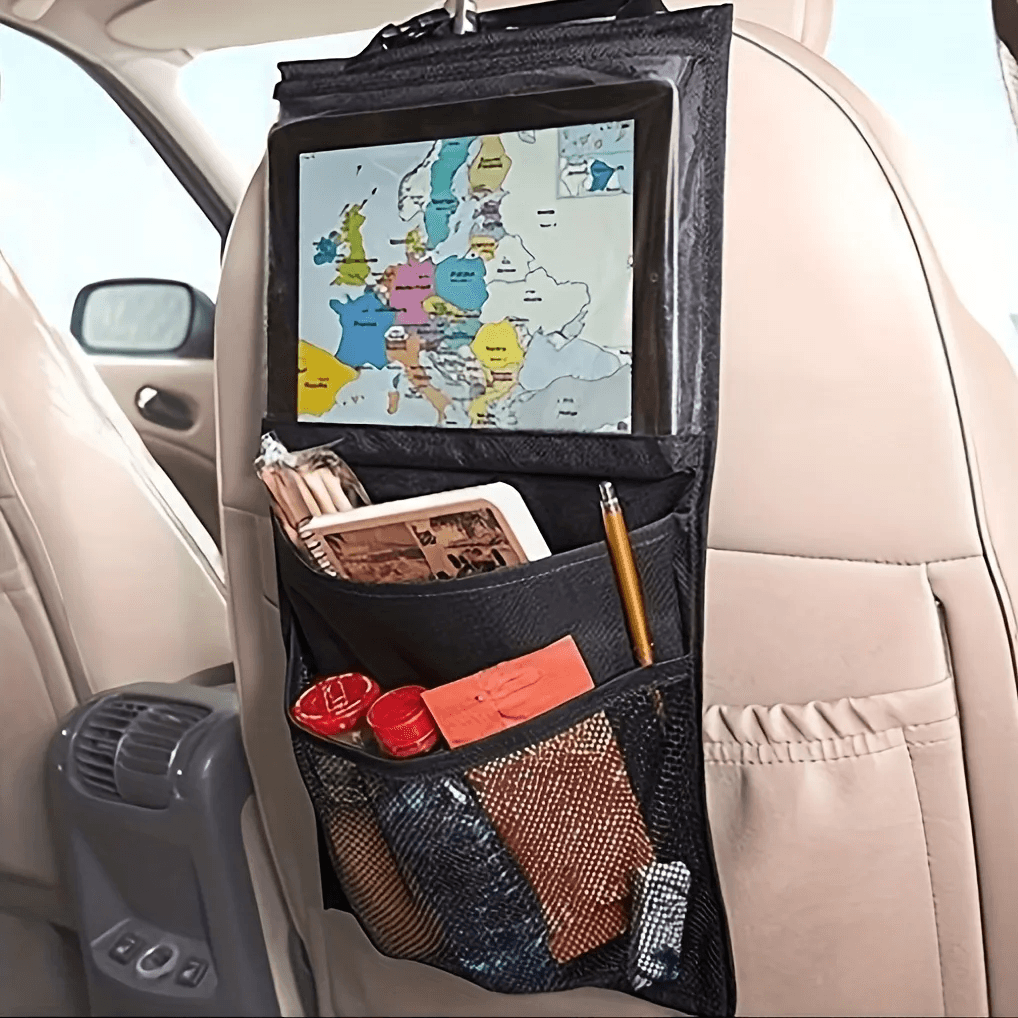 Organizador de Tela para Respaldo de Asiento de Coche - Bolsa de Almacenamiento - ABAB
