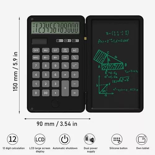 Calculadora Digital con Bloc de Notas y Lapicera (50u)