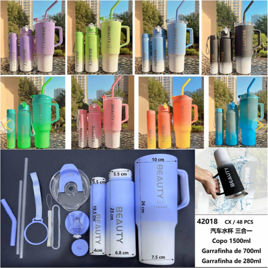 KIT 3 Botellas 1500ml, 700ml, 280ml  (48u)