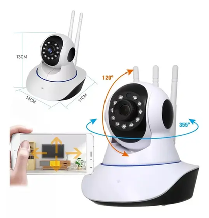 Camara 3 Antenas Wifi con Visión Nocturna (20u)