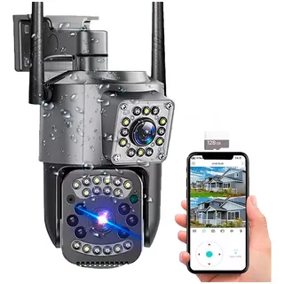 Cámara de Seguridad 2 en 1 con Zoom y Visión Nocturna (20u)