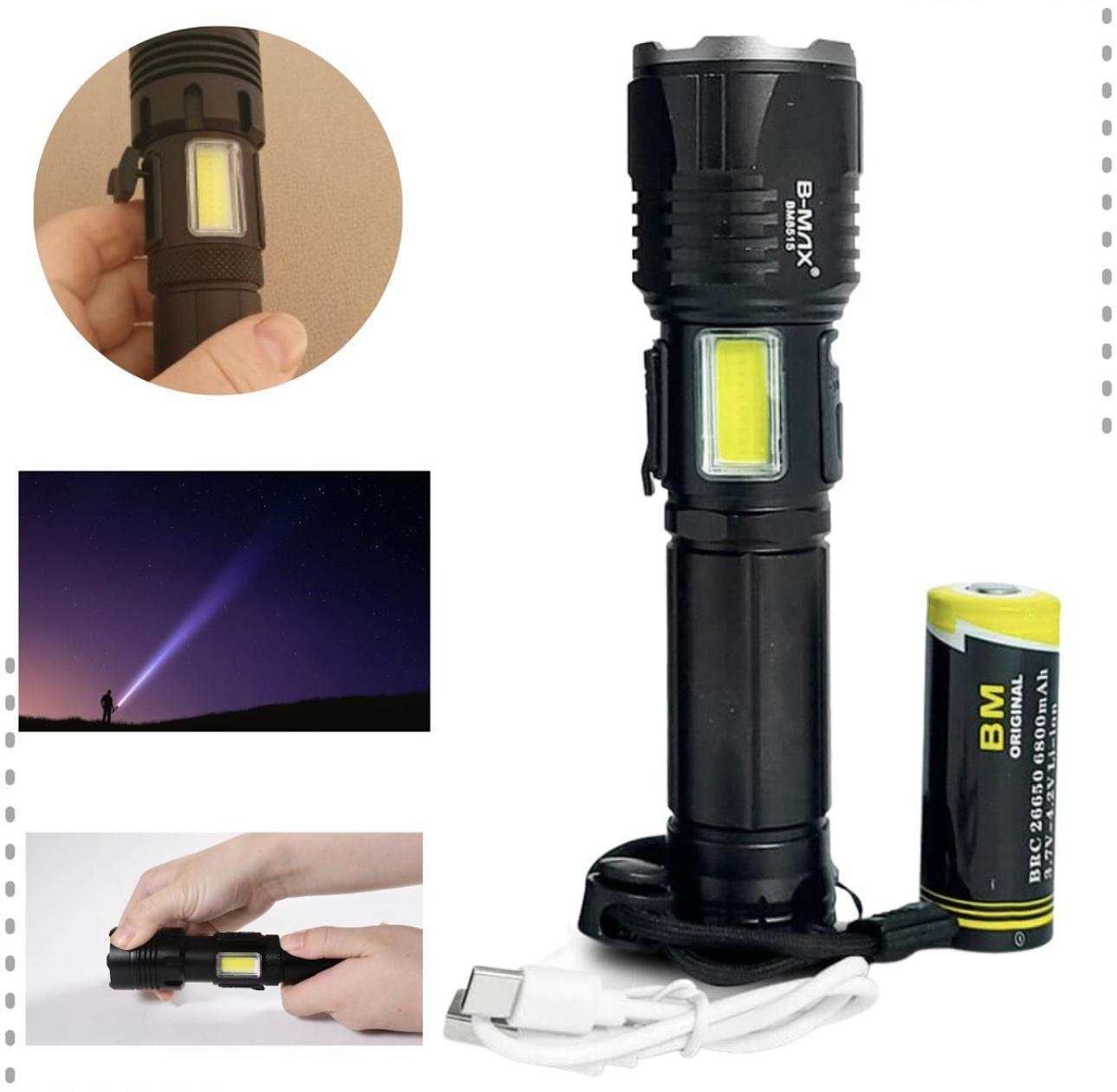 Linterna LED potente de mano 2000X