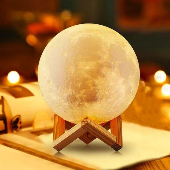 Lámpara Luna 3D + Difusor / Humidificador de aire