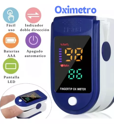 Oxímetro de pulso portátil – Medidor de oxígeno y frecuencia cardíaca