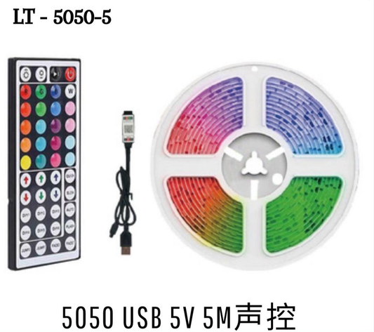 Tira LED 5M con control por voz